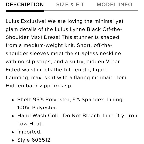 Lulu’s Lynne Off the Shoulder Floor Length V Bar Formal Maxi Dress - Picture 10 of 11